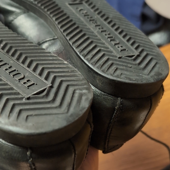 Burberry Vintage Black Leather Samba Style Sneakers - Picture 10 of 12